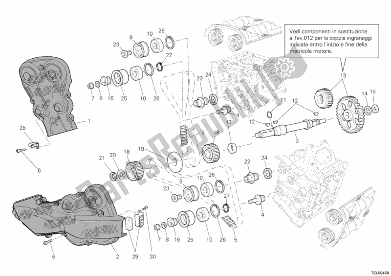 Toutes les pièces pour le Courroie De Distribution du Ducati Streetfighter S 1100 2011